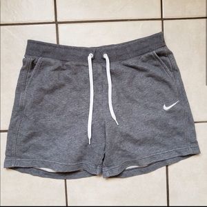 Gray Nike sweat shorts